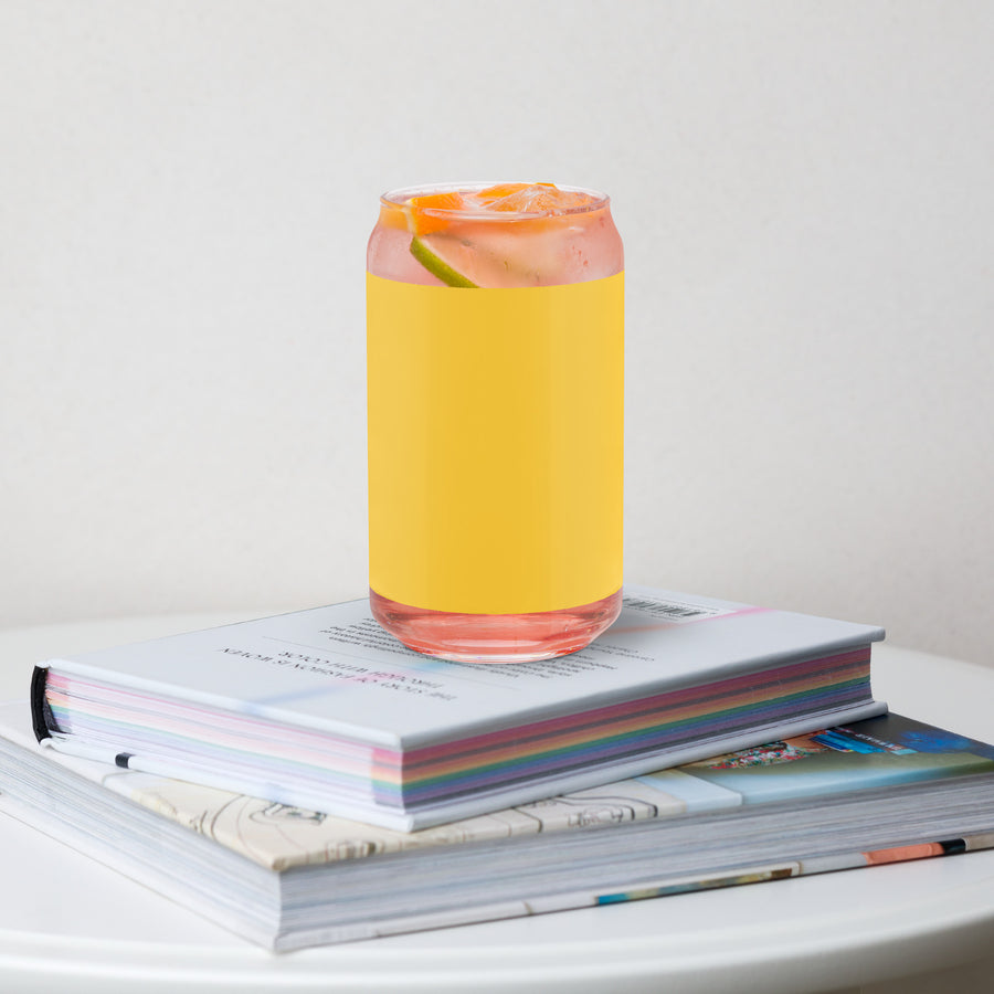 Can-shaped glass