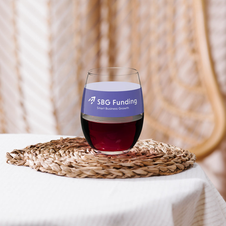 Stemless wine glass